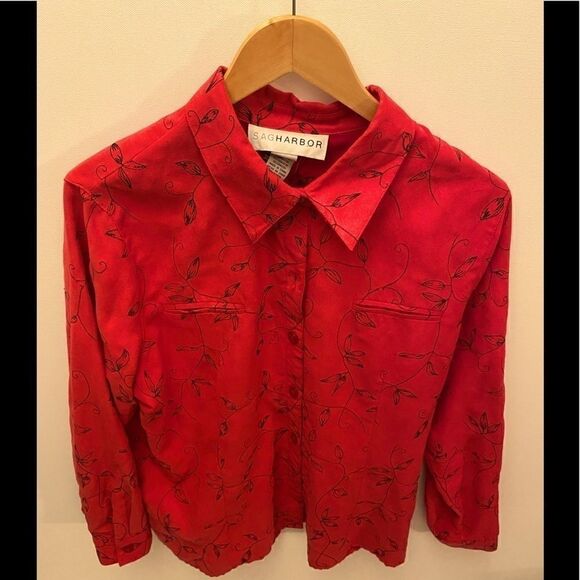 Sag harbor Top With  floral Classy design size 16 - Picture 1 of 8